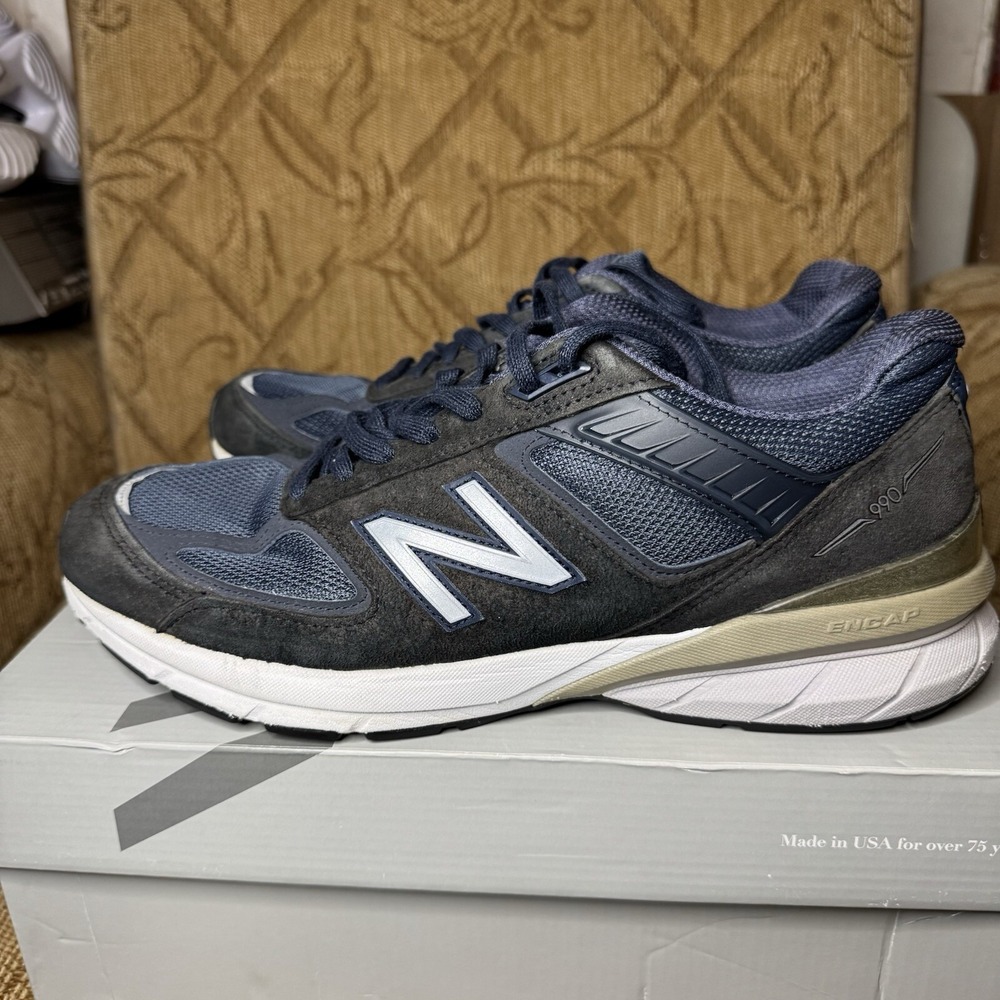 Men's - New Balance 990v5 Made In USA 'Navy'‎ M990NV5 Size 10.5 D